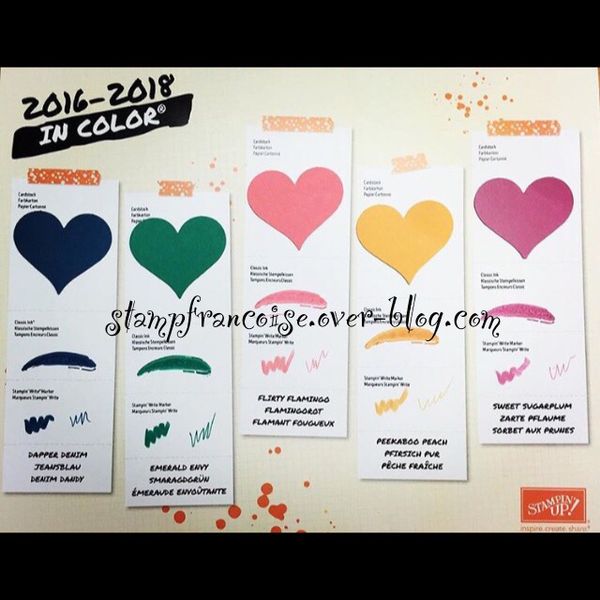 Nouvelles couleurs Stampin Up