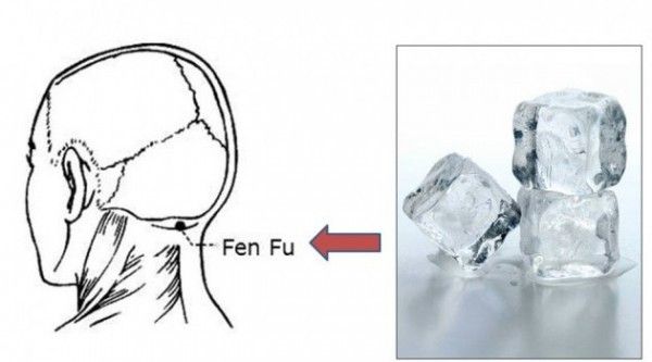 Placer un cube de glace sur votre cou ici pendant 30 secondes chaque jour pour ces prestations - maladie étonnantes