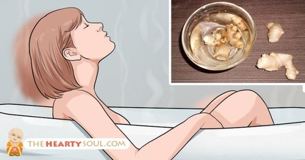 PRENDRE UN BAIN DANS L'EAU GINGER AVANT BED ET REGARDER CE QUI ARRIVE À TOUS VOS MAUX ET DOULEURS