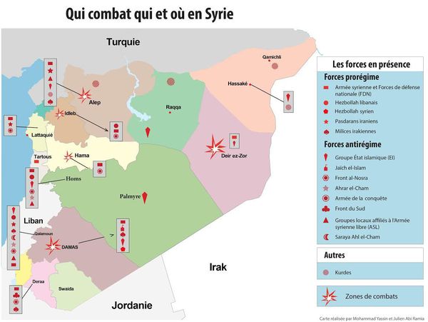 Syrie - le vrai état des forces sur le terrain