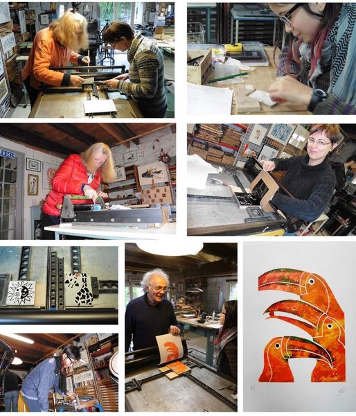 Nature en linogravure