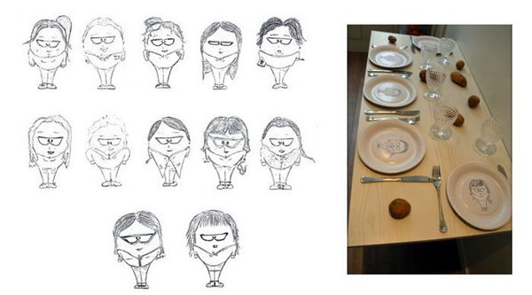 Drôles de portraits (installation)