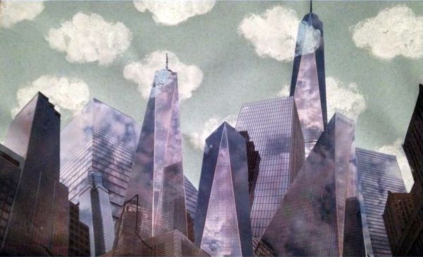 New York (collage photo : 50 cm x 29,5 cm)
