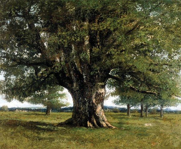 Courbet, Le Chêne de Flagey, appelé "Chêne de Vercingétorix", 1864, 89 cm x 110 cm, Musée Courbet, Ornans
