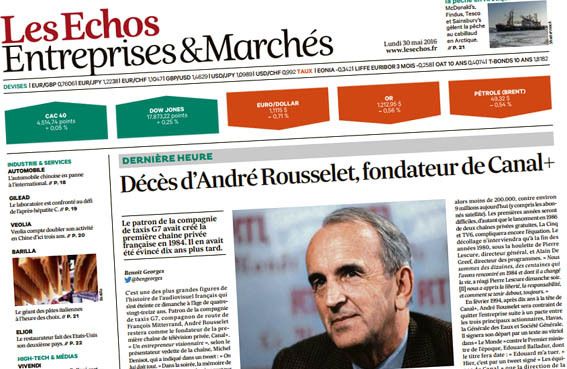 André Rousselet : disparition d'un "riche" créateur…