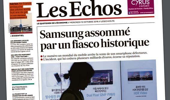 Samsung : touché, mais pas coulé...