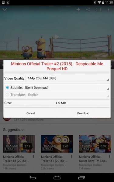 Télécharge des vidéos YouTube facilement sur Android