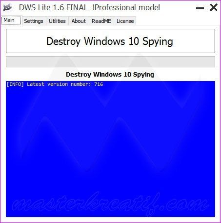 Profitez de Windows 10 sans Espionnage avec Destroy Windows 10 Espionnage