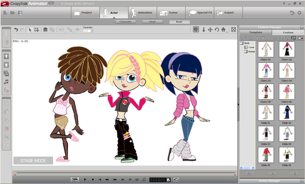 La création de dessins animés enfin à la portée de tous ! CrazyTalk Animator Pro 7.32.3114.1 + patch + bonus