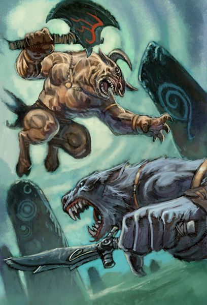 Minotaure vs Wolfen