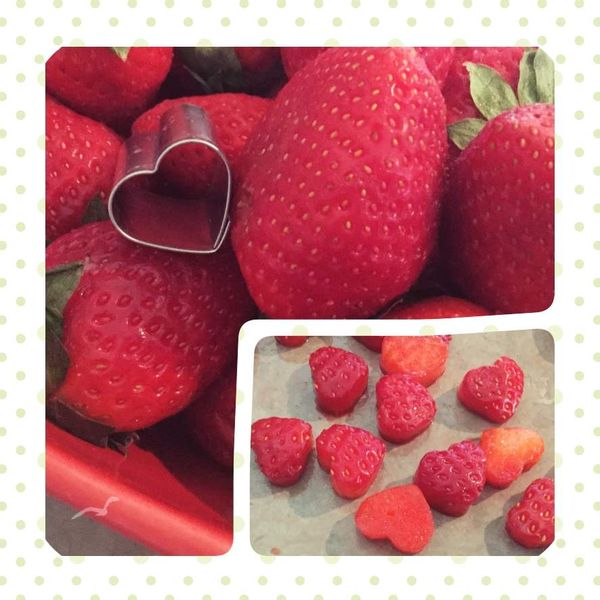 Petits coeurs de fruits