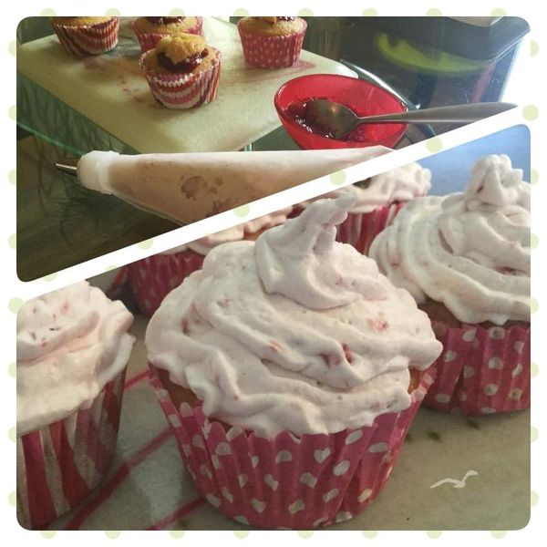 La crème chantilly à la fraise