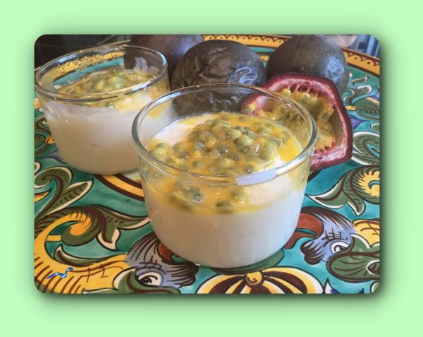 Crème à la vanille et fruits de la passion
