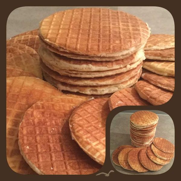 Gaufres fourrées à la crème vanille