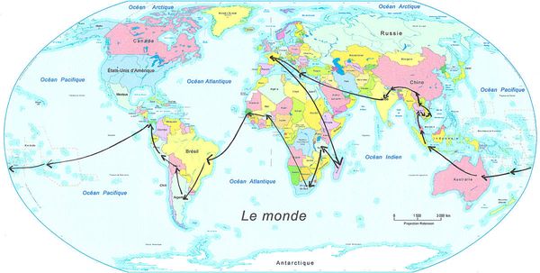 Voici notre itinéraire, c'est parti pour l'aventure.