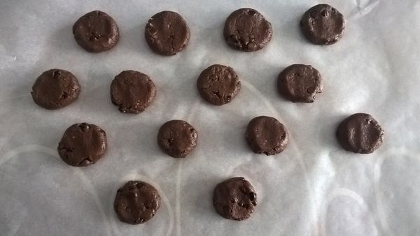 Cookies sarrasin, cacao, pépites de chocolat