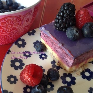 entremet myrtille/citron