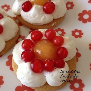 Petite tarte fine melon et groseille