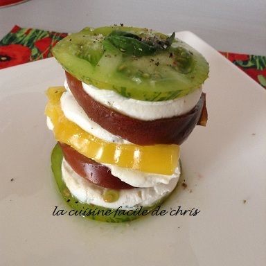mille feuille de tomates