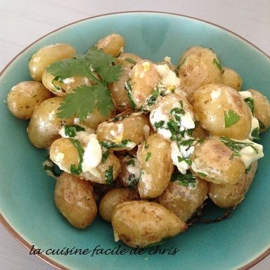Patates nouvelles à la grecque
