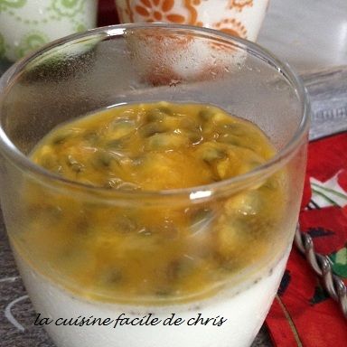 panna cotta vanille fruits de la passion