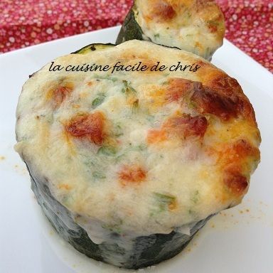 Courgette farcie au chèvre