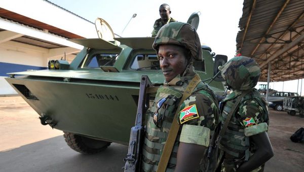 soldats burundais à Bangui