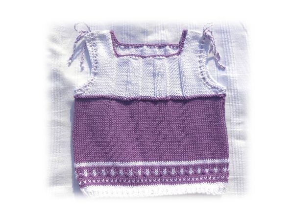 pulll top sans manche bébé en coton