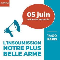 Rassemblement « la France insoumise / JLM2017 », Paris dimanche 05 juin