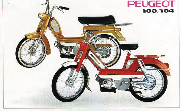 Publicité pour Peugeot 103 et 104