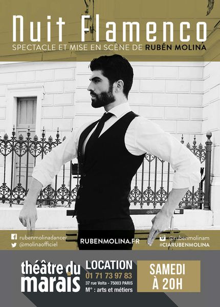 Nuit Flamenco de Rubén Molina au Théâtre du Marais