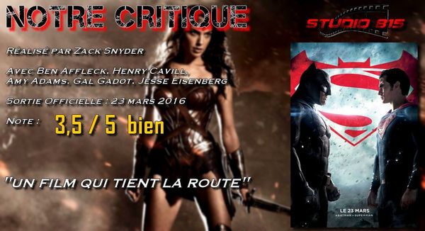 Notre Critique : Batman V Superman : L'aube de la Justice