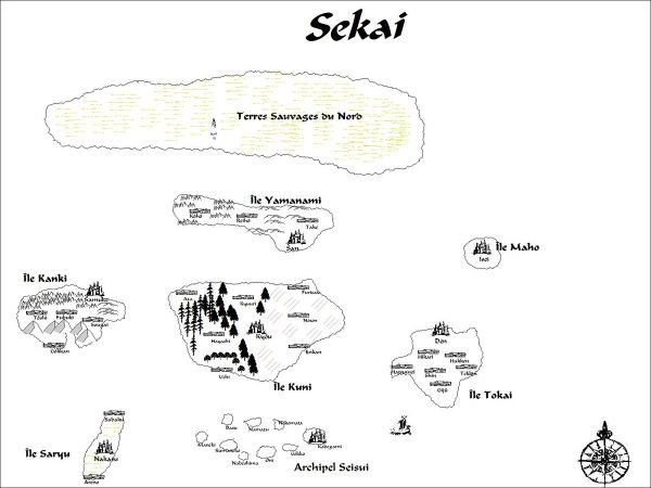 Carte générale de Sekai