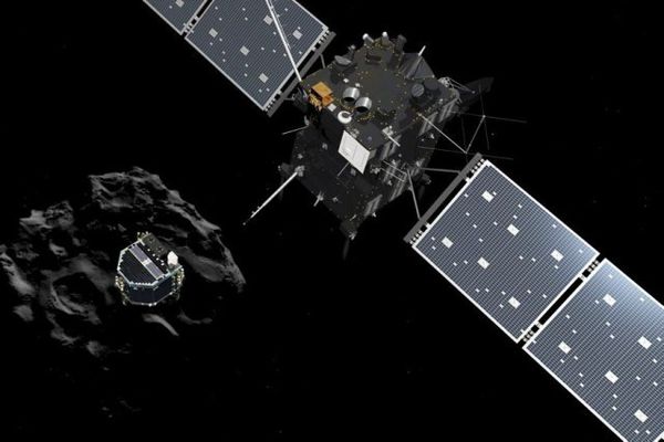 Pour ses derniers moments de vie, Rosetta ne chômera pas. Elle prendra en temps réel des clichés à très haute résolution et fera des mesures scientifiques inédites. PHOTO ARCHIVES AFP