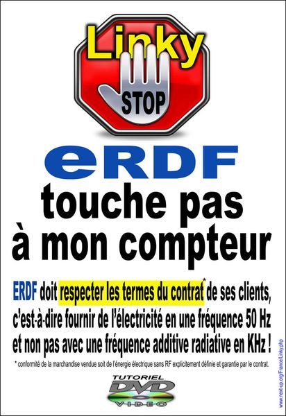Courrier par voie d'huissier de refus de pose du compteur électrique « intelligent » LINKY