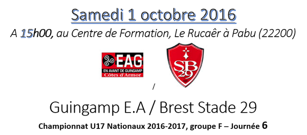 Feuille de route pour BREST Stade 29
