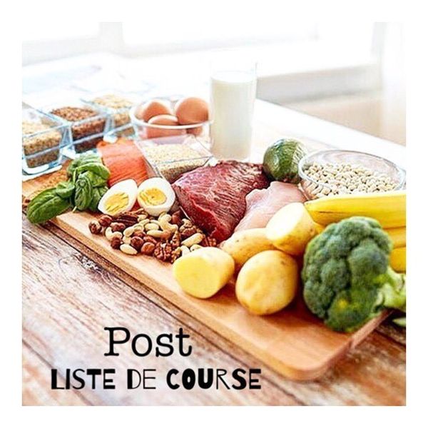 Liste de course prise de masse.