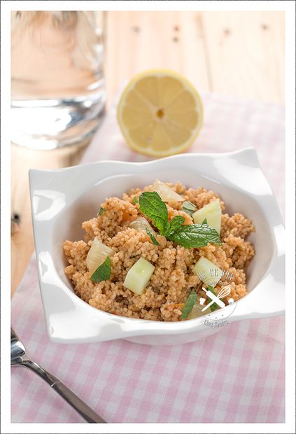 Taboulé citron, menthe et tomates
