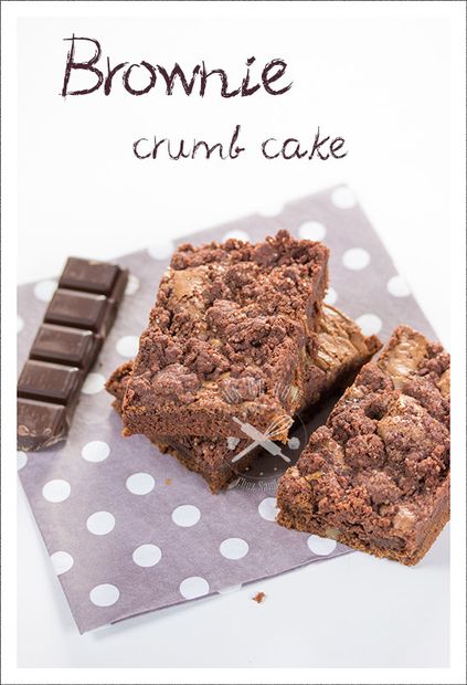Brownie crumb cake au chocolat
