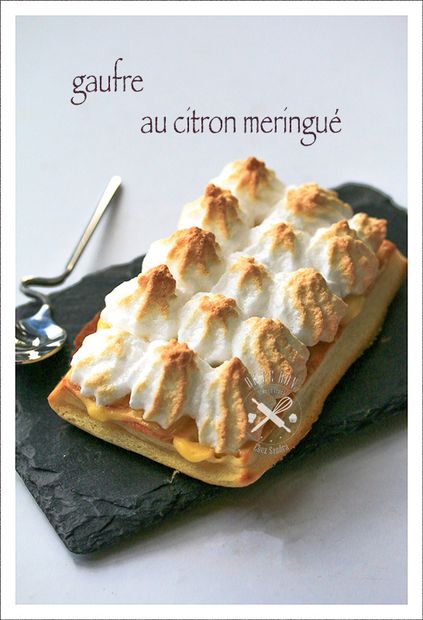 Gaufres au citron meringuées