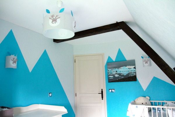 Suspension Enfant Chambre Montagne Lampe Chambre Bébé