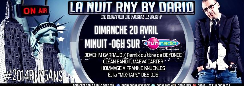 Podcast : La Nuit Radio New York By Dario - 20/04/14