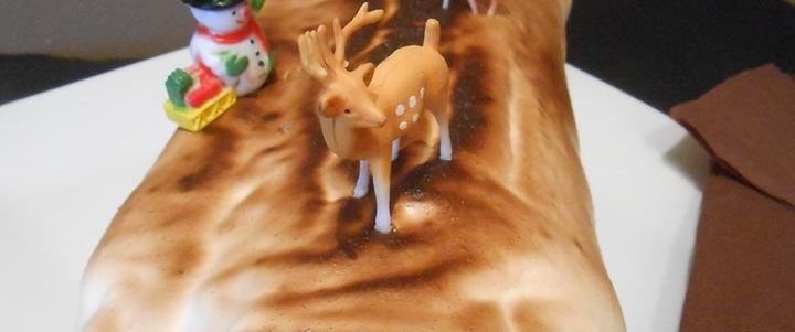 Buche de Noël au citron meringué