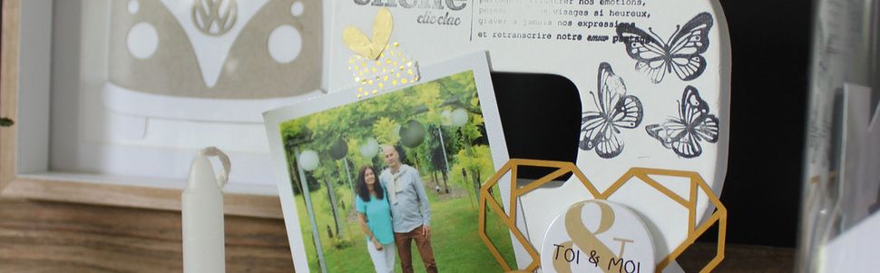 B comme "Bonheur" Toi & Moi Lettre en carton