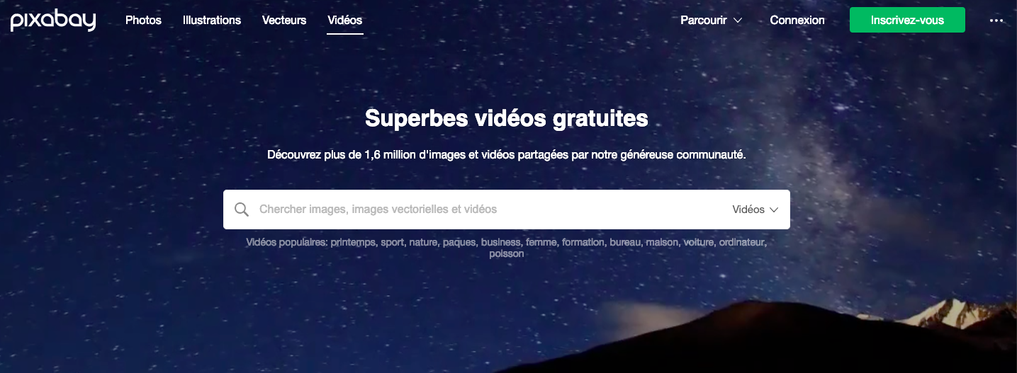 Banque de vidéos : Pixabay