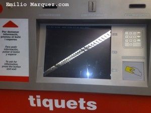 Máquina expendedora de billetes de tren