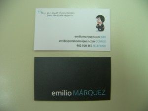 Tarjeta de visita Emilio Márquez