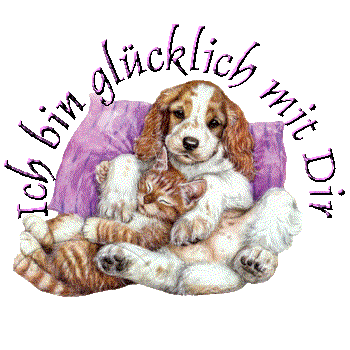 Ich Bin Glucklich Mit Dir Chien Chat Gifs Ich Bin Gluecklich Mit Dir Furrybedfellows4 Angelina Bessard Overblog Com Angelinascreations