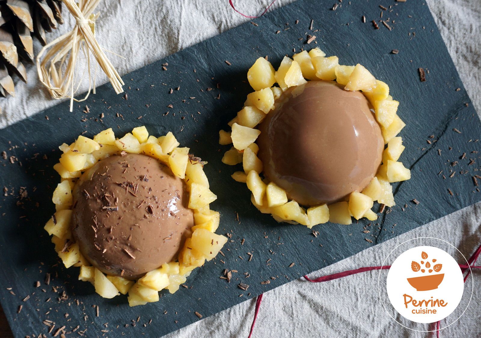 Dôme choco-marron Perrine cuisine