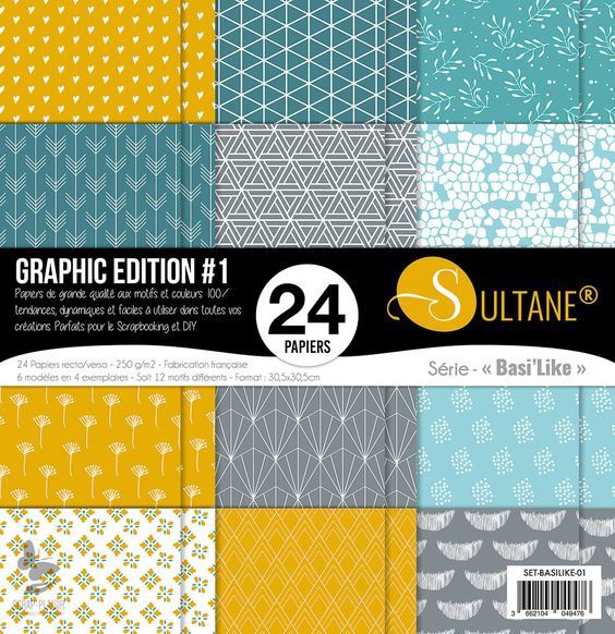 papiers set basilike graphic edition scrap plaisir